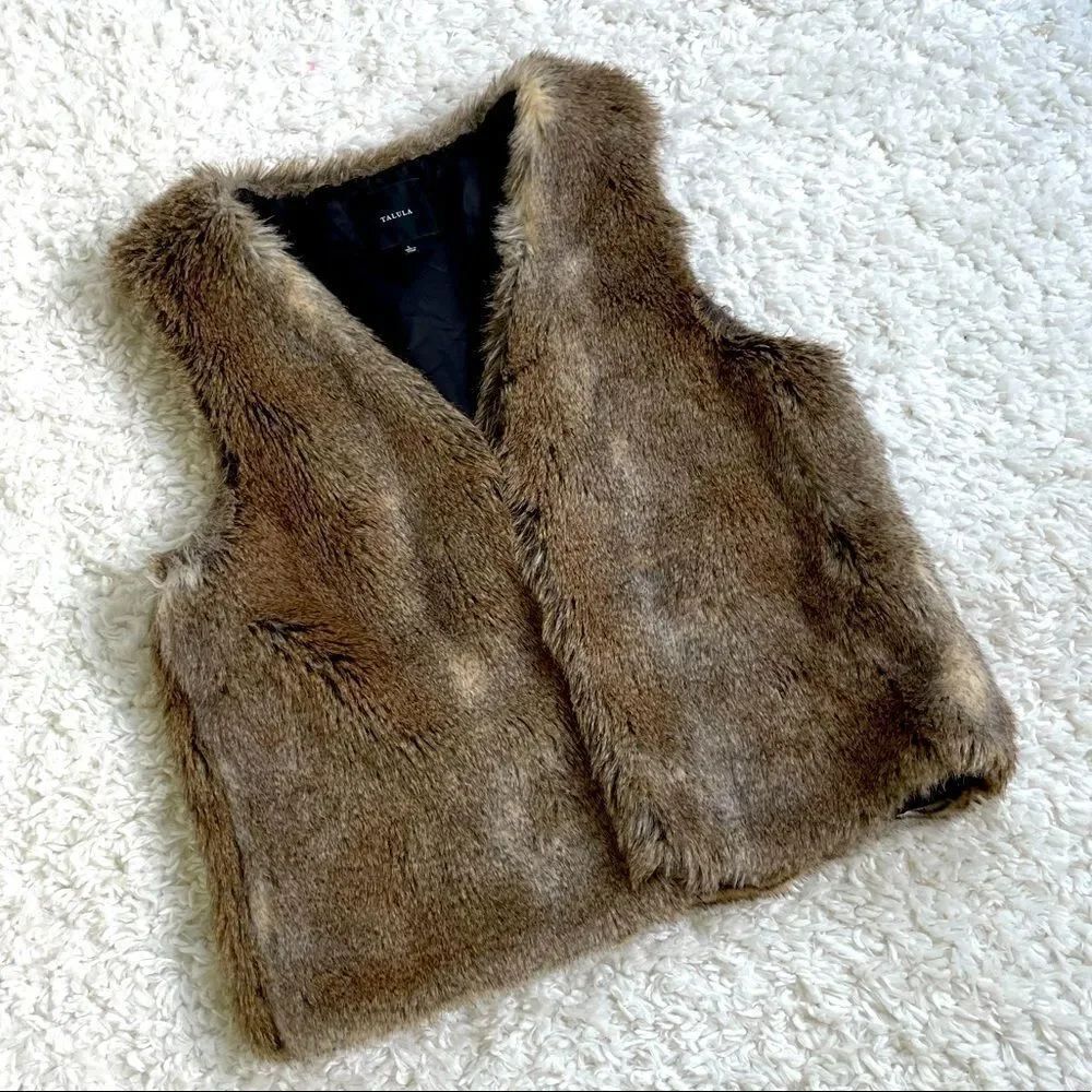 Talula Fsux Fur Open Style Vest